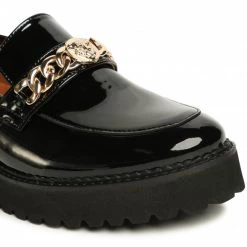 Chaussures Basses Loafers KARINO - 3490/090-P Czarny Lakier Noir -G-Shock Soldes Magasin 0000207769502 04 rz