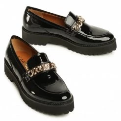 Chaussures Basses Loafers KARINO - 3490/090-P Czarny Lakier Noir -G-Shock Soldes Magasin 0000207769502 06 rz