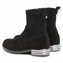 Bottes Et Autres Bottines KARINO - 3581/003-P Czarny/Welur Noir -G-Shock Soldes Magasin 0000207770140 02 rz
