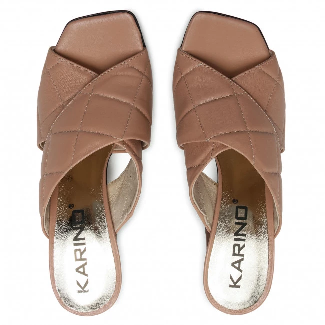 Mules Et Sandales Mules / Sandales De Bain KARINO - 3701-007-P Jasny Brąz Rose 8 Mules Et Sandales Mules / Sandales De Bain KARINO - 3701-007-P Jasny Brąz Rose – Image 6