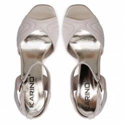 Mules Et Sandales Sandales KARINO - 3712/001-P Beż Beige -G-Shock Soldes Magasin 0000208282543 04 rz