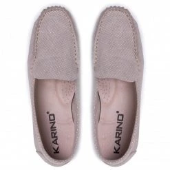 Chaussures Basses Mocassins KARINO - 3910/075-P Beż/Kropka Biała Beige -G-Shock Soldes Magasin 0000208672795 06 ks