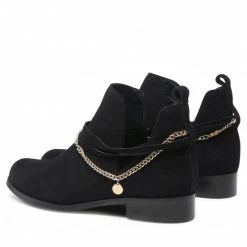 Bottes Et Autres Bottines KARINO - 3737/126-P Czarny Welur Noir -G-Shock Soldes Magasin 0000209210354 02 rz 1