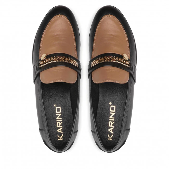 Chaussures Basses Loafers KARINO - 3903/043-P Czarny/Beż Noir 8 Chaussures Basses Loafers KARINO - 3903/043-P Czarny/Beż Noir – Image 6
