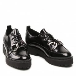 Chaussures Basses Richelieus & Derbies KARINO - 3904/090-P Czarny/Lakier Mat Noir -G-Shock Soldes Magasin 0000209210507 08 rz