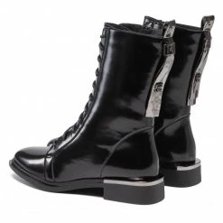 Bottes Et Autres Bottines KARINO - 3898/090-F Czarny/Lakier Noir -G-Shock Soldes Magasin 0000209211238 02 pl