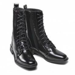 Bottes Et Autres Bottines KARINO - 3898/090-F Czarny/Lakier Noir -G-Shock Soldes Magasin 0000209211238 04 pl