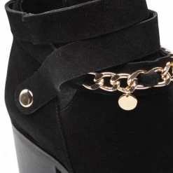 Bottes Et Autres Bottines KARINO - 3969/003-P Czarny/Welur Noir -G-Shock Soldes Magasin 0000209212082 05 rz