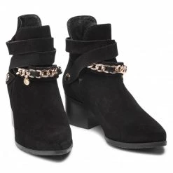 Bottes Et Autres Bottines KARINO - 3969/003-P Czarny/Welur Noir -G-Shock Soldes Magasin 0000209212082 07 rz