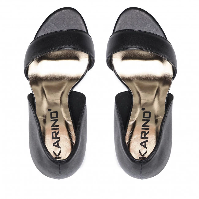 Mules Et Sandales Sandales KARINO - 4121/076-P Czarny/Lico Noir 8 Mules Et Sandales Sandales KARINO - 4121/076-P Czarny/Lico Noir – Image 6