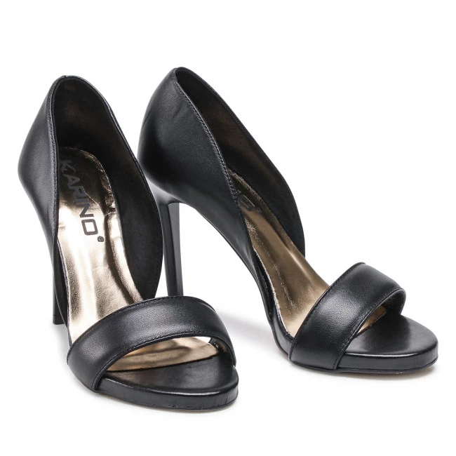 Mules Et Sandales Sandales KARINO - 4121/076-P Czarny/Lico Noir 7 Mules Et Sandales Sandales KARINO - 4121/076-P Czarny/Lico Noir – Image 5