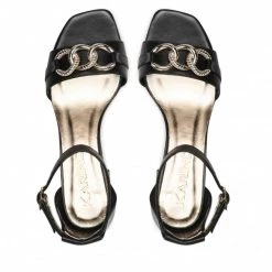 Mules Et Sandales Sandales KARINO - 4058/076-P Czarny/Lico Noir -G-Shock Soldes Magasin 0000300311103 06 d rz