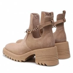 Bottes Et Autres Bottines KARINO - 4171/001-P Beż/Welur Beige -G-Shock Soldes Magasin 0000300311325 02 rz