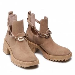 Bottes Et Autres Bottines KARINO - 4171/001-P Beż/Welur Beige -G-Shock Soldes Magasin 0000300311325 03 rz