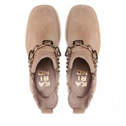 Bottes Et Autres Bottines KARINO - 4171/001-P Beż/Welur Beige -G-Shock Soldes Magasin 0000300311325 06 rz