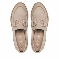 Chaussures Basses KARINO - 3937/001-P Beż/Welur Beige -G-Shock Soldes Magasin 0000300312018 05 rz