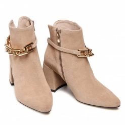 Bottes Et Autres Bottines KARINO - 3977/001-P Beż Beige -G-Shock Soldes Magasin 0000300312568 07 rz