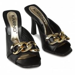 Mules Et Sandales Mules / Sandales De Bain KARINO - 3973/076-P Czarny/Lico Noir -G-Shock Soldes Magasin 0000300313145 05 rz