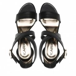 Mules Et Sandales Sandales KARINO - 4120/076-P Czarny/Lico Noir -G-Shock Soldes Magasin 0000300313749 04 rz