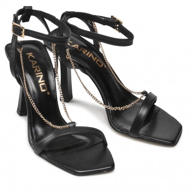 Mules Et Sandales Sandales KARINO - 3974/076-P Czarny/Lico Noir 7 Mules Et Sandales Sandales KARINO - 3974/076-P Czarny/Lico Noir – Image 5