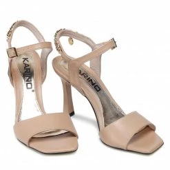 Mules Et Sandales Sandales KARINO - 4034/001-P Beż/Lico Marron -G-Shock Soldes Magasin 0000300314029 05 rz