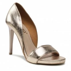 Mules Et Sandales Sandales KARINO - 4121/123-P Białe Złoto/Lico Or