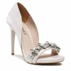 Mules Et Sandales Sandales KARINO - 4122/174-P Szary Złoty/Lico Beige