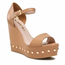 Mules Et Sandales Sandales KARINO - 3802/007-P C.Beż/Lico Beige