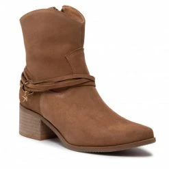 Bottes Et Autres Bottines KARINO - 4320/005-P Rudy/Welur Marron