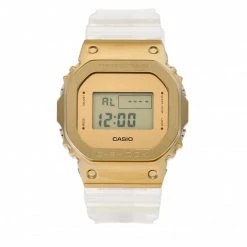 Homme Montre G-Shock - GM-5600SG-9ER White/Gold Blanc, Or