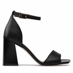 Mules Et Sandales Sandales KARINO - 4108/076-P Czarny/Lico Noir -G-Shock Soldes Magasin 02 0000300310120 st