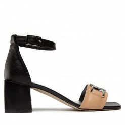 Mules Et Sandales Sandales KARINO - 4059/043-P Czarny/Beż Beige, Noir -G-Shock Soldes Magasin 02 0000300314258 kt