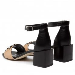 Mules Et Sandales Sandales KARINO - 4059/043-P Czarny/Beż Beige, Noir -G-Shock Soldes Magasin 03 0000300314258 kt