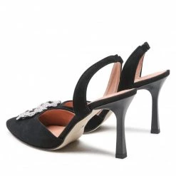 Mules Et Sandales Sandales KARINO - 4246/003 Czarny/Welur Noir -G-Shock Soldes Magasin 03 0000300597729 rz