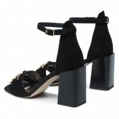 Mules Et Sandales Sandales KARINO - 4002/003-P Czarny/Welur Noir -G-Shock Soldes Magasin 04 0000300312926 rz