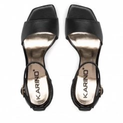 Mules Et Sandales Sandales KARINO - 4108/076-P Czarny/Lico Noir -G-Shock Soldes Magasin 05 0000300310120 st