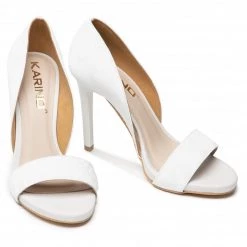 Mules Et Sandales Sandales KARINO - 4121/010-P Biały/Lico Blanc -G-Shock Soldes Magasin 05 0000300310618 kt