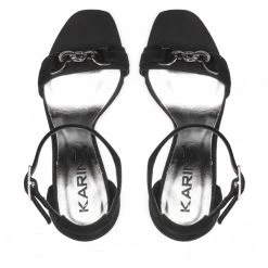 Mules Et Sandales Sandales KARINO - 4061/003 -P Czarny/Welur Noir -G-Shock Soldes Magasin 05 0000300313459 rz