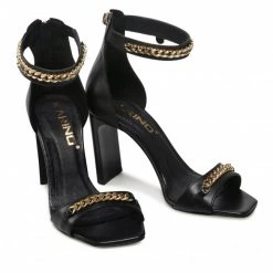 Mules Et Sandales Sandales KARINO - 3927/076-P Czarny/Lico Noir -G-Shock Soldes Magasin 05 0000300313671 rz