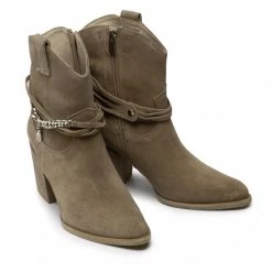 Bottes Et Autres Bottines KARINO - 4278/008 C.Beż/Welur Beige -G-Shock Soldes Magasin 05 0000300597972 mk 1