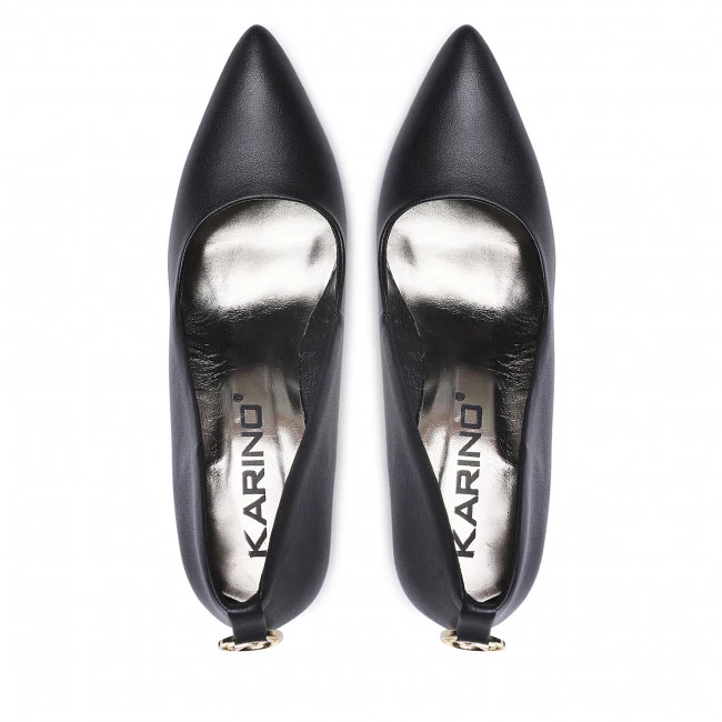 Chaussures Basses Talons Aiguilles KARINO - 4382/076-P Czarne Lico Noir 7 Chaussures Basses Talons Aiguilles KARINO - 4382/076-P Czarne Lico Noir – Image 5