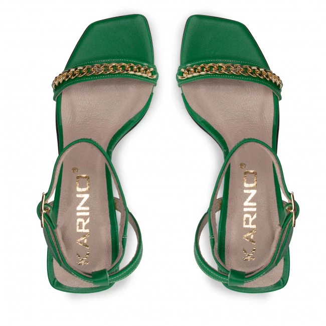 Mules Et Sandales Sandales Karino - 4312/066-P Zielony/Lico Vert 7 Mules Et Sandales Sandales Karino - 4312/066-P Zielony/Lico Vert – Image 5