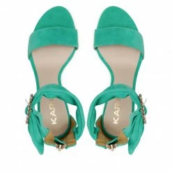 Mules Et Sandales Sandales KARINO - 4417/066-P Zielony/Welur Vert -G-Shock Soldes Magasin 05 0000301545354 rz