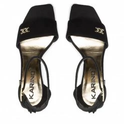 Mules Et Sandales Sandales Karino - 4302/003-P Czarny/Welur Noir -G-Shock Soldes Magasin 05 0000301545415 pl