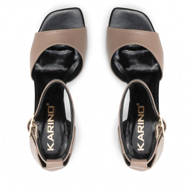 Mules Et Sandales Sandales KARINO - 4109/007-P Ciemny Beż/Lico Beige 7 Mules Et Sandales Sandales KARINO - 4109/007-P Ciemny Beż/Lico Beige – Image 5