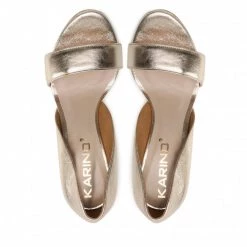 Mules Et Sandales Sandales KARINO - 4121/123-P Białe Złoto/Lico Or -G-Shock Soldes Magasin 06 0000300310502 rz