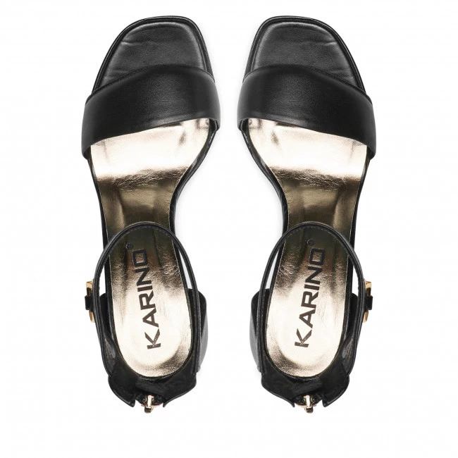 Mules Et Sandales Sandales KARINO - 4224/076-P Czarny/Lico Noir 8 Mules Et Sandales Sandales KARINO - 4224/076-P Czarny/Lico Noir – Image 6