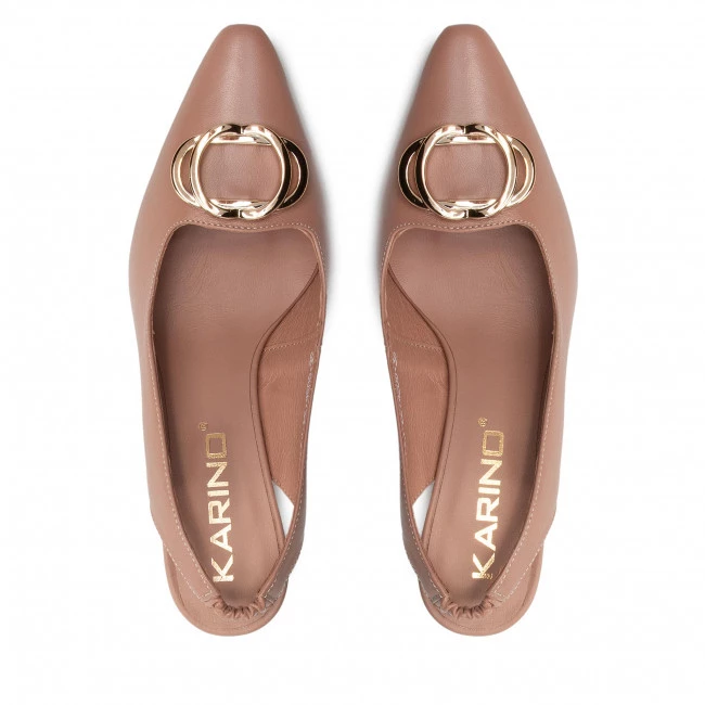 Mules Et Sandales Sandales KARINO - 4208/007-P J.Beż/Lico Marron 8 Mules Et Sandales Sandales KARINO - 4208/007-P J.Beż/Lico Marron – Image 6