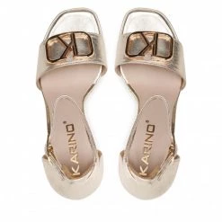 Mules Et Sandales Sandales KARINO - 4213/074-P Złoty/Lico Or -G-Shock Soldes Magasin 06 0000300312896 rz 1