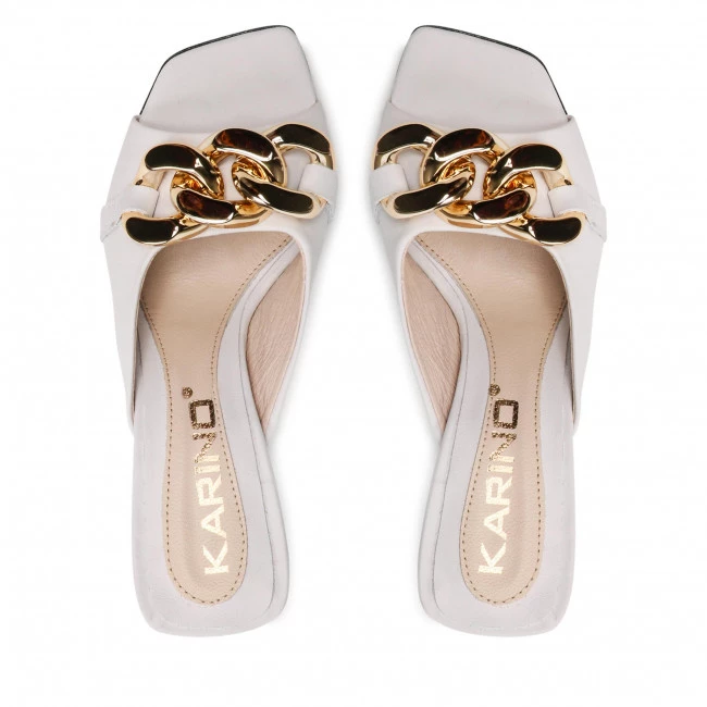 Mules Et Sandales Mules / Sandales De Bain KARINO - 3973/068-P Ecru Blanc 8 Mules Et Sandales Mules / Sandales De Bain KARINO - 3973/068-P Ecru Blanc – Image 6